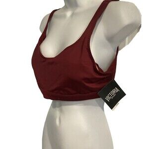 NWT Victoria's Secret Bra Sz L Strappy Back Pullover Padded Sports Yoga Lounge